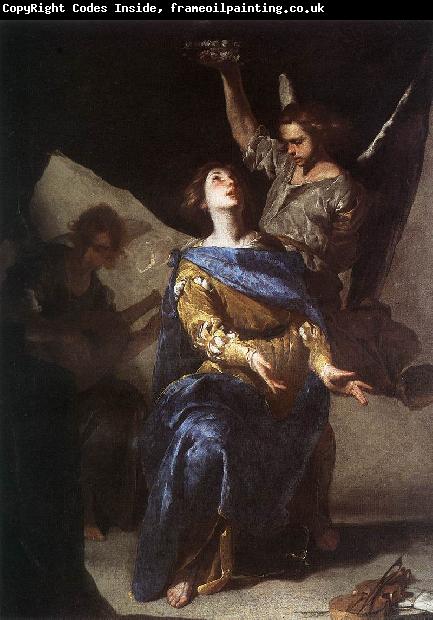 CAVALLINO, Bernardo The Ecstasy of St Cecilia df